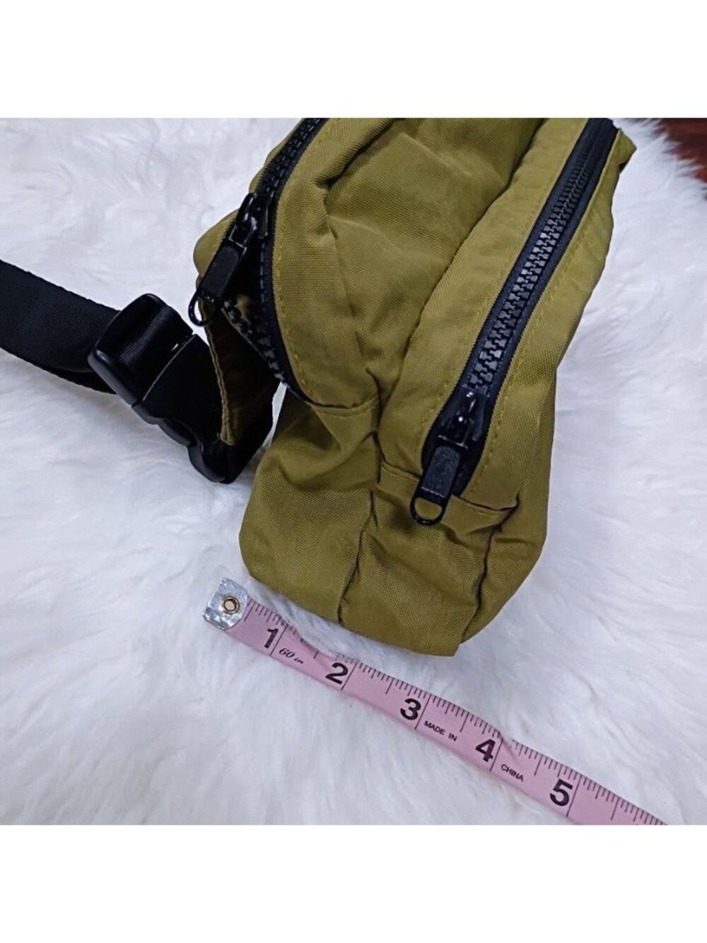 Baggu Olive Green Fannybag Crossbody Bag Lightweight Adjustable Strap Durable - Picture 10 of 11